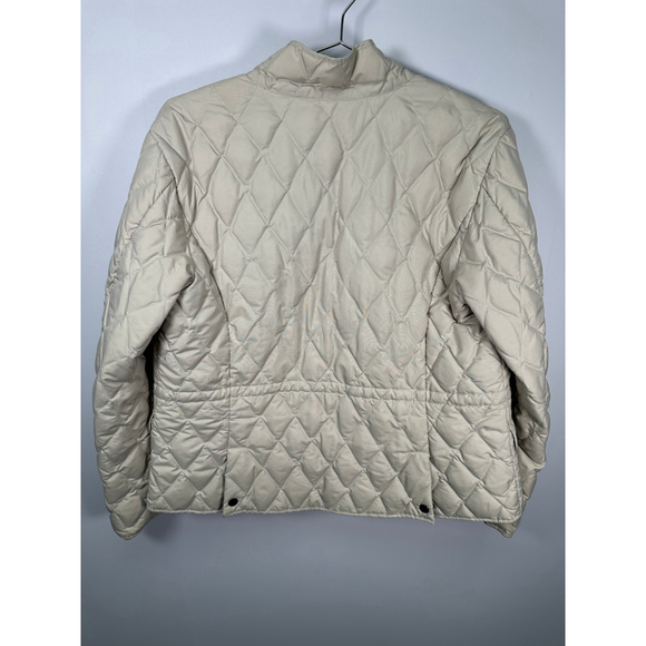 Eddie Bauer Beige Quilted Farm Barn Goose Down Jacket XL - Picture 3 of 3